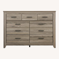 Ashley Furniture Zelen Dark Brown Wood Veneer Dresser