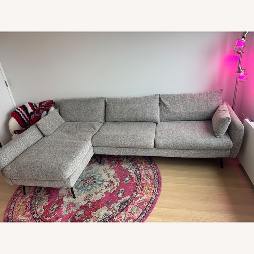 Used Albany Park Sectional Gray Sofa  for sale on AptDeco