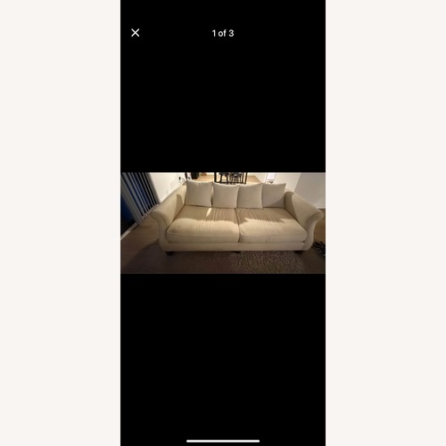 Used Broyhill Furniture Natural Fabric 2 Seater Sofa for sale on AptDeco