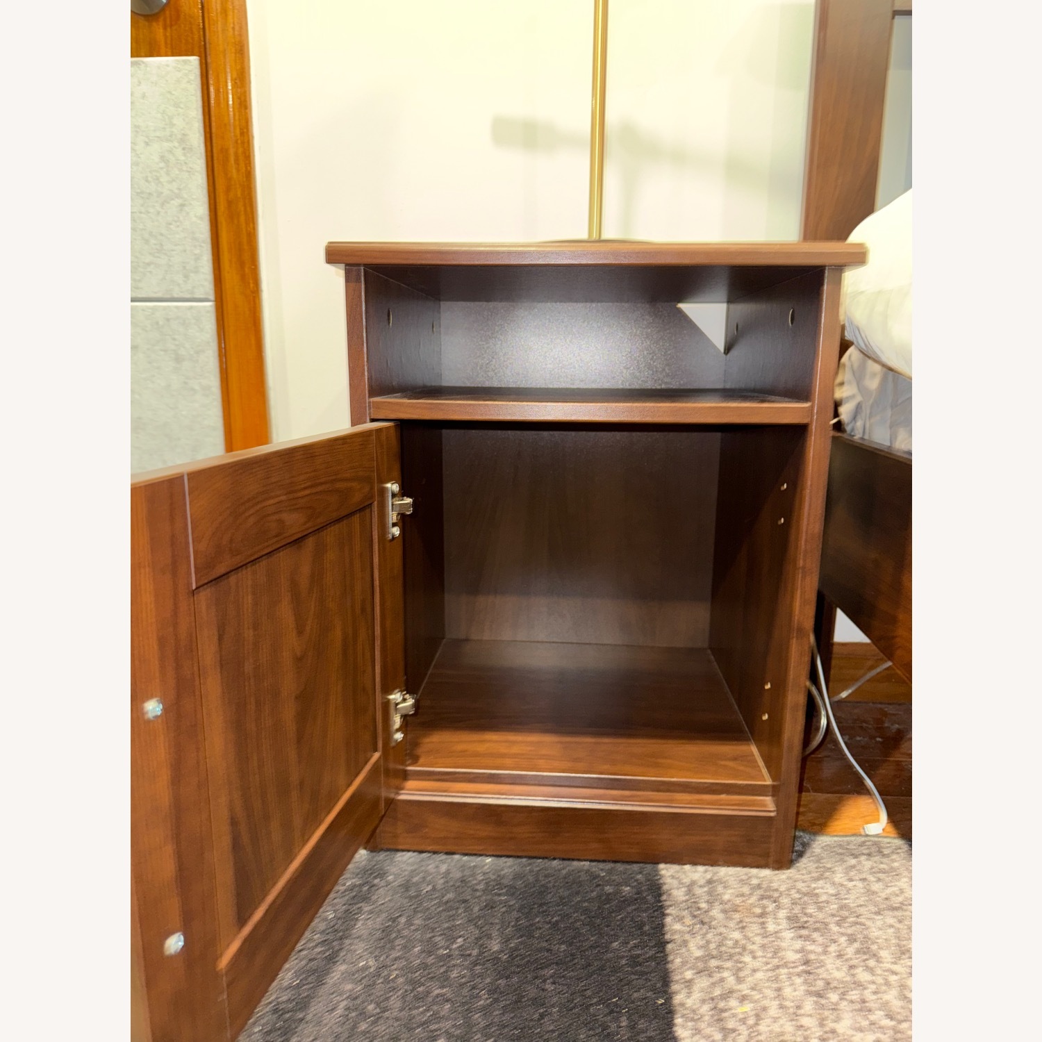 IKEA Songesand Dark Brown Wood Nightstand - image-2