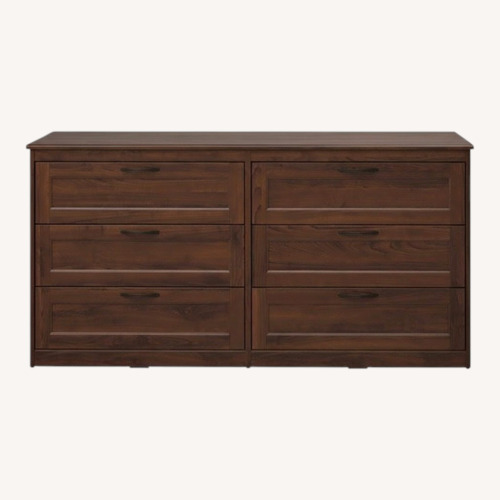 Used IKEA Songesand Dark Brown Wood Dresser for sale on AptDeco