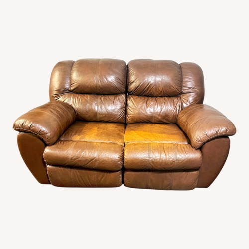 Used Ashley Furniture Dark Brown Loveseat for sale on AptDeco