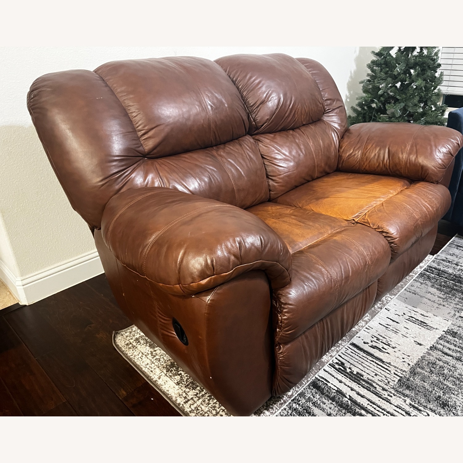Ashley Furniture Dark Brown Loveseat - image-2