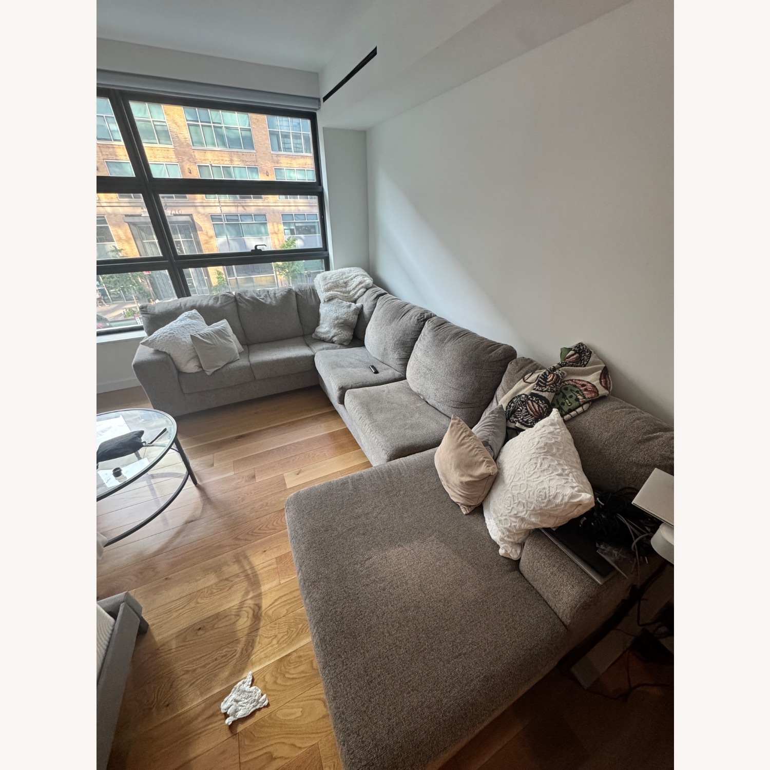 Ashley Furniture Dark Gray L-Shaped Sectional - image-2