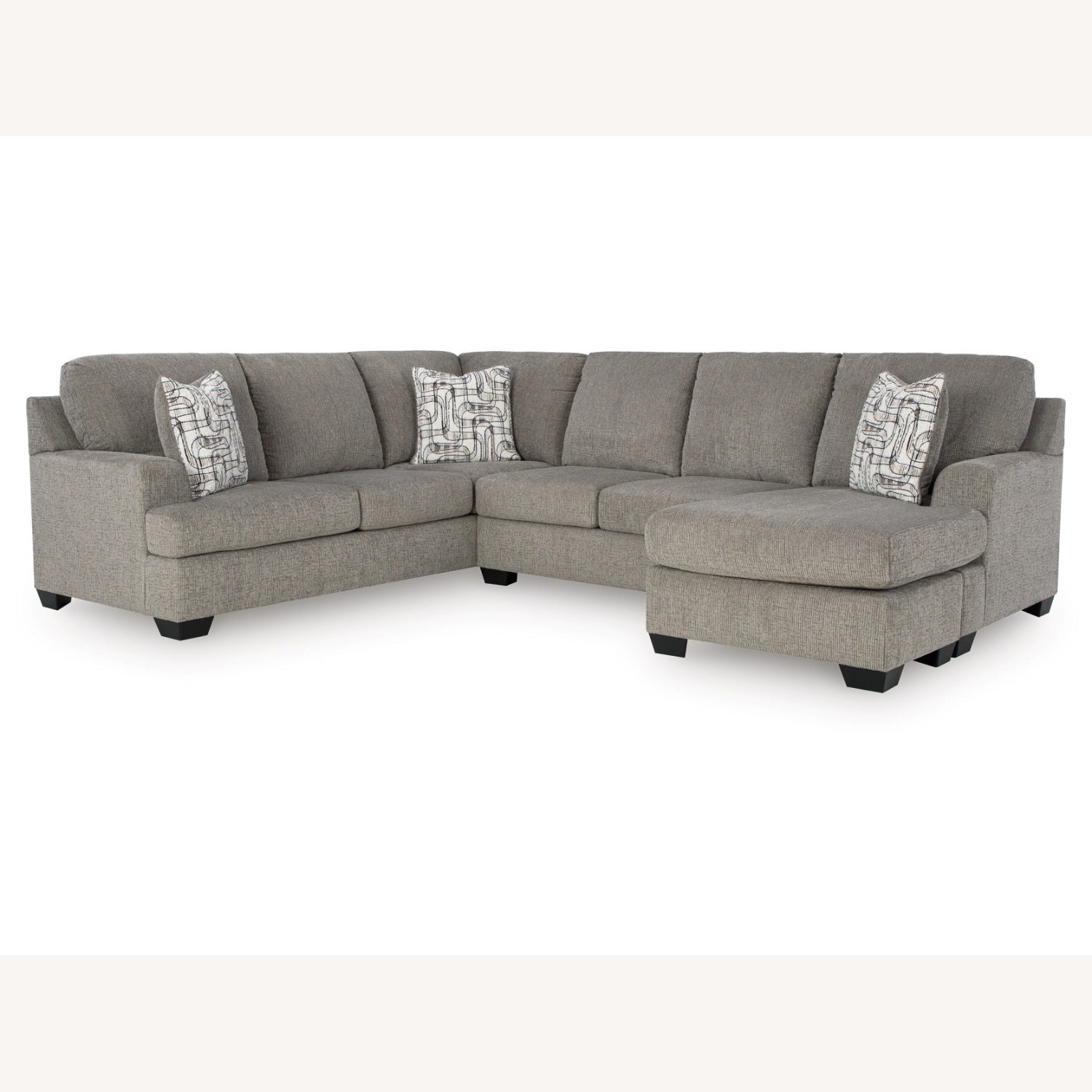 Ashley Furniture Dark Gray L-Shaped Sectional - image-4