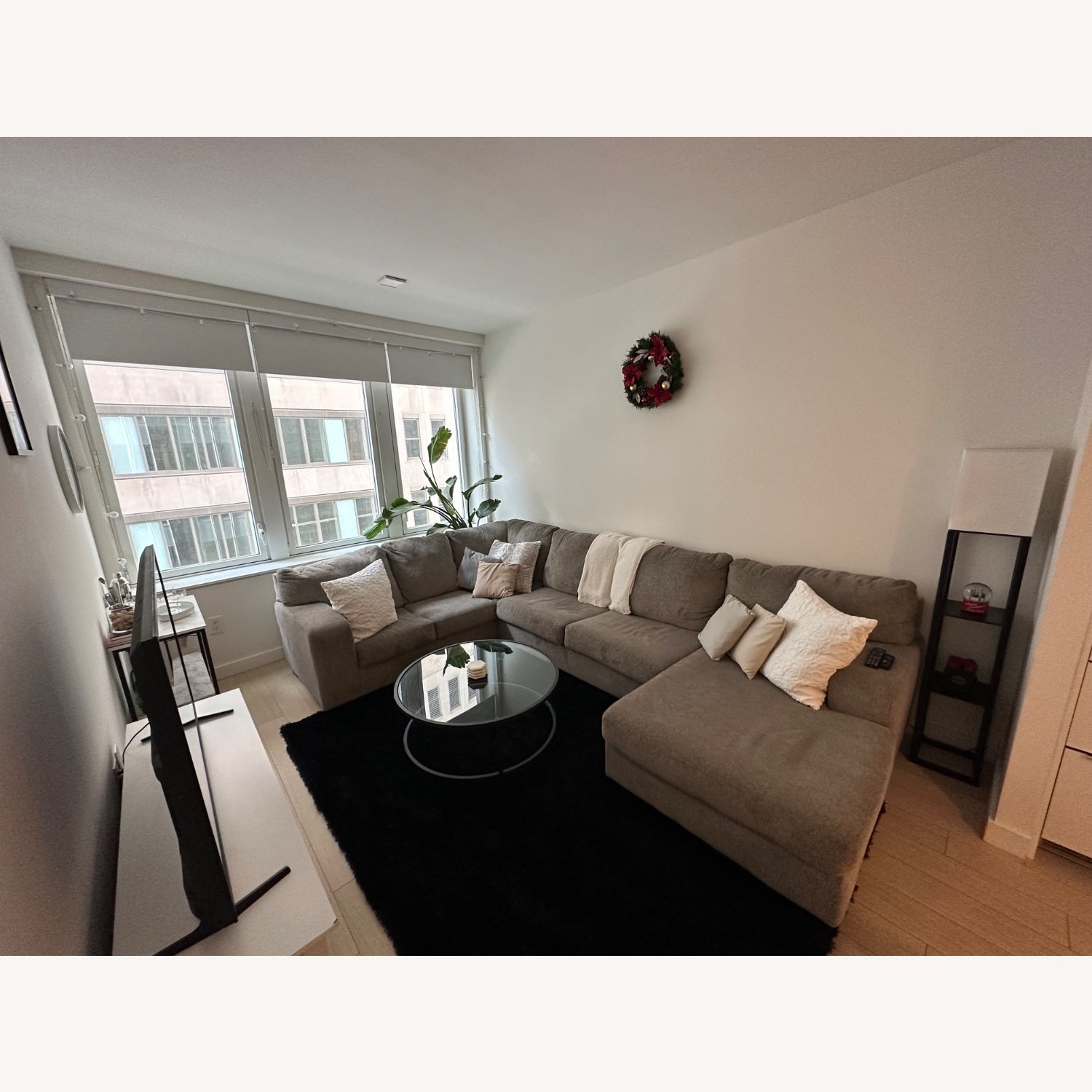 Ashley Furniture Dark Gray L-Shaped Sectional - image-1