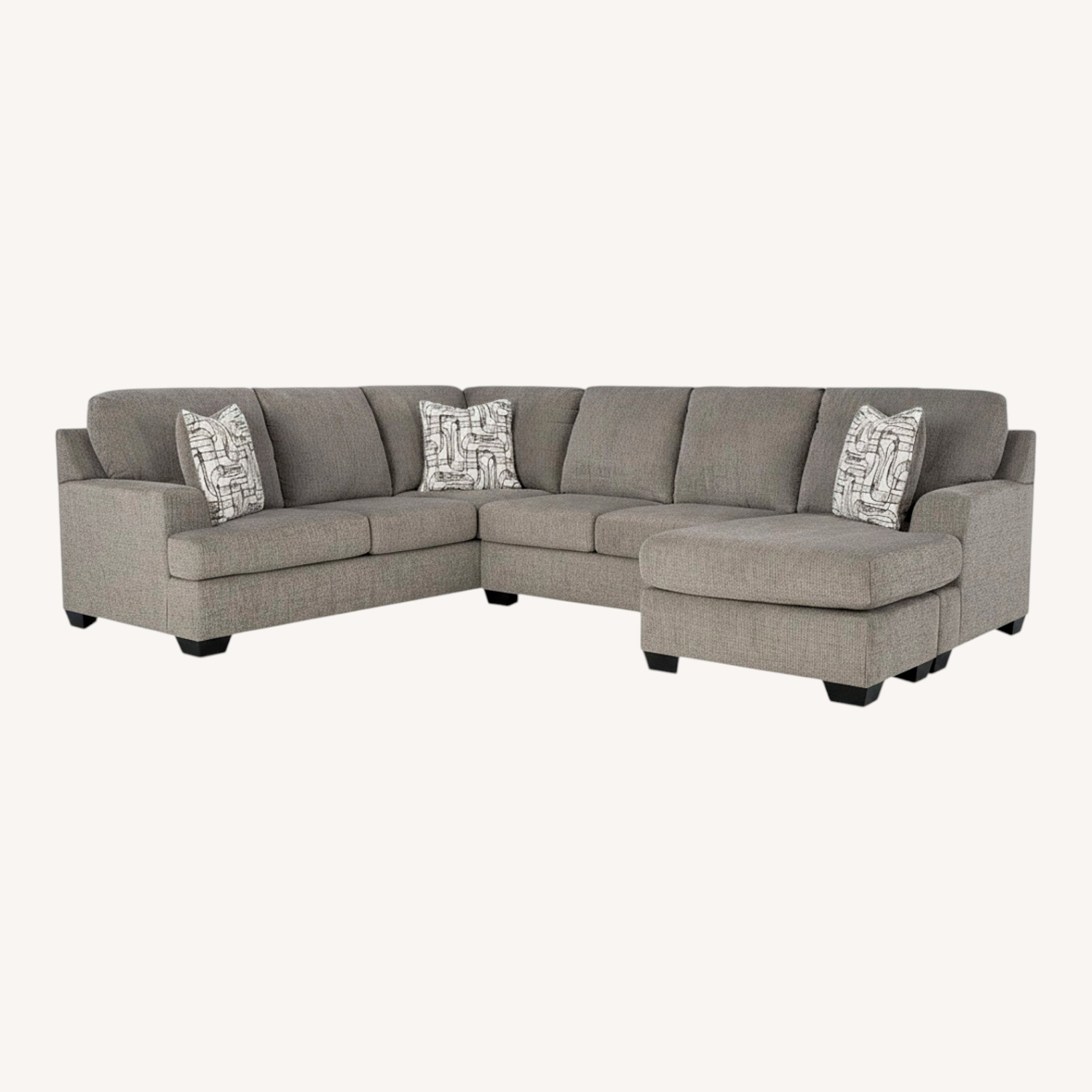 Ashley Furniture Dark Gray L-Shaped Sectional - image-0