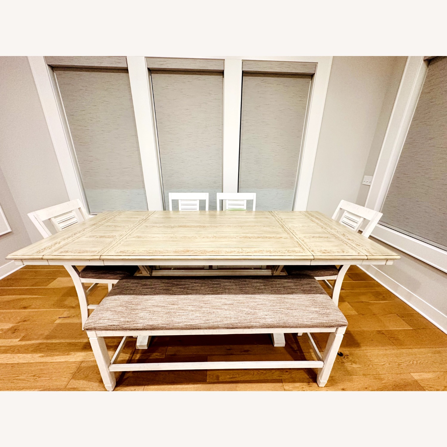 Dining Table Set With 4 Chairs and a Bench - image-2