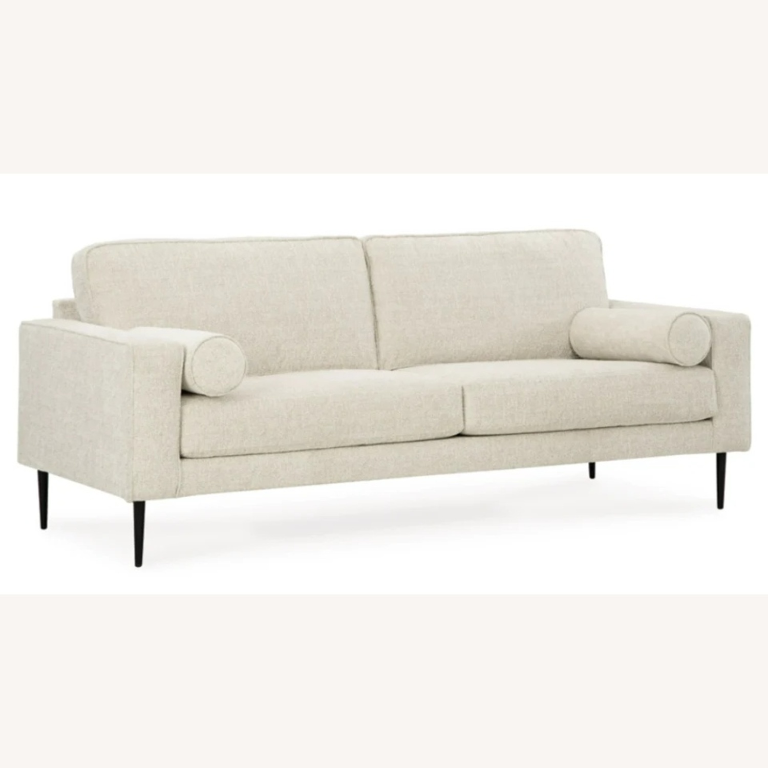Ashley Furniture White Fabric 3+ Seater Sofa - image-4