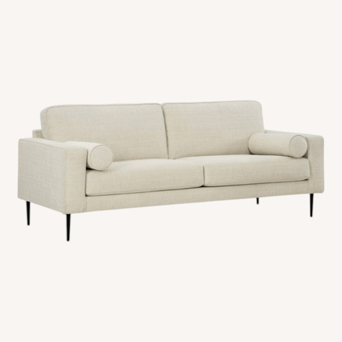 Used Ashley Furniture White Fabric 3+ Seater Sofa for sale on AptDeco