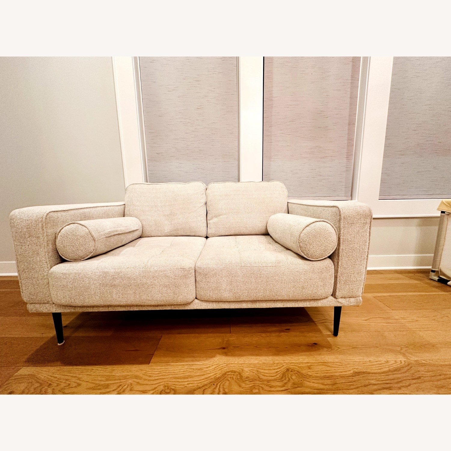 Ashley Furniture Hazela White Loveseat - image-2