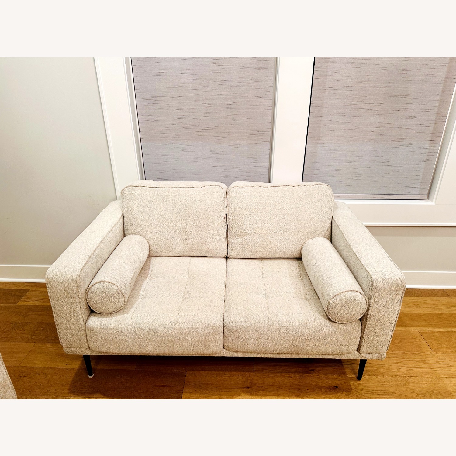 Ashley Furniture Hazela White Loveseat - image-3