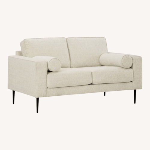 Used Ashley Furniture Hazela White Loveseat for sale on AptDeco