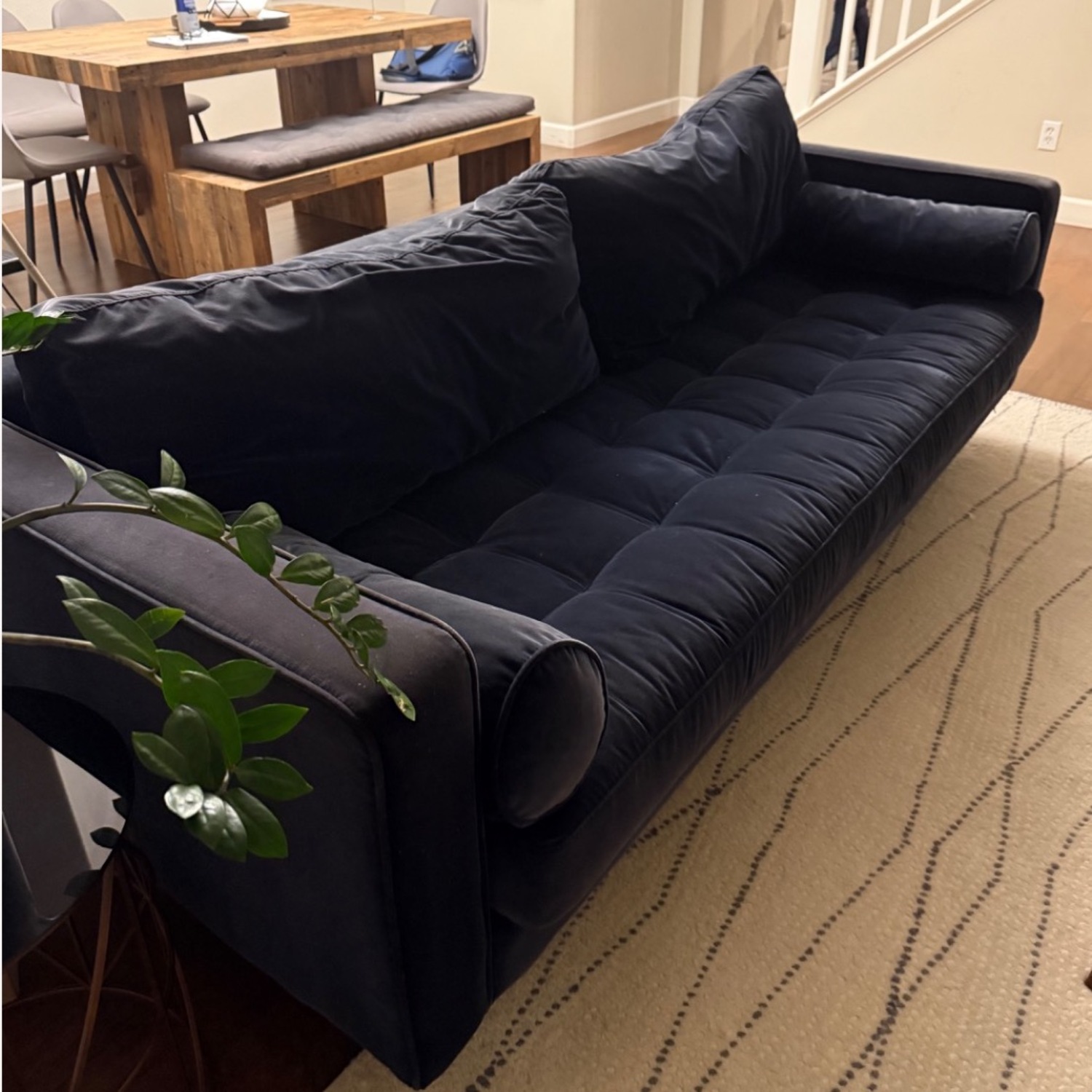 Article Blue Velvet 3+ Seater Sofa - image-3