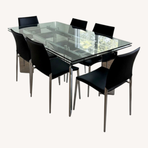 Used Silver Glass Dining Sets for sale on AptDeco