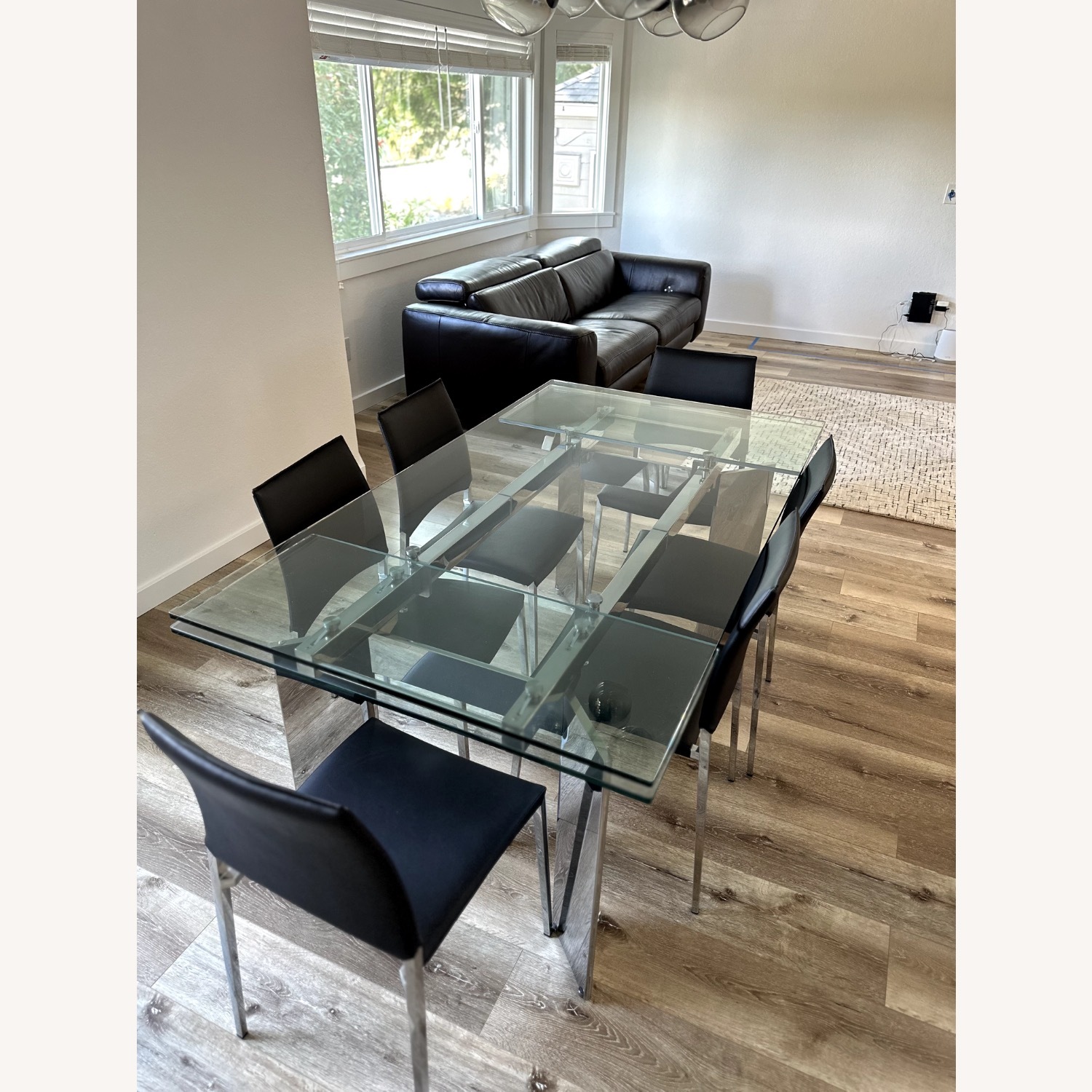 Silver Glass Dining Sets - image-3