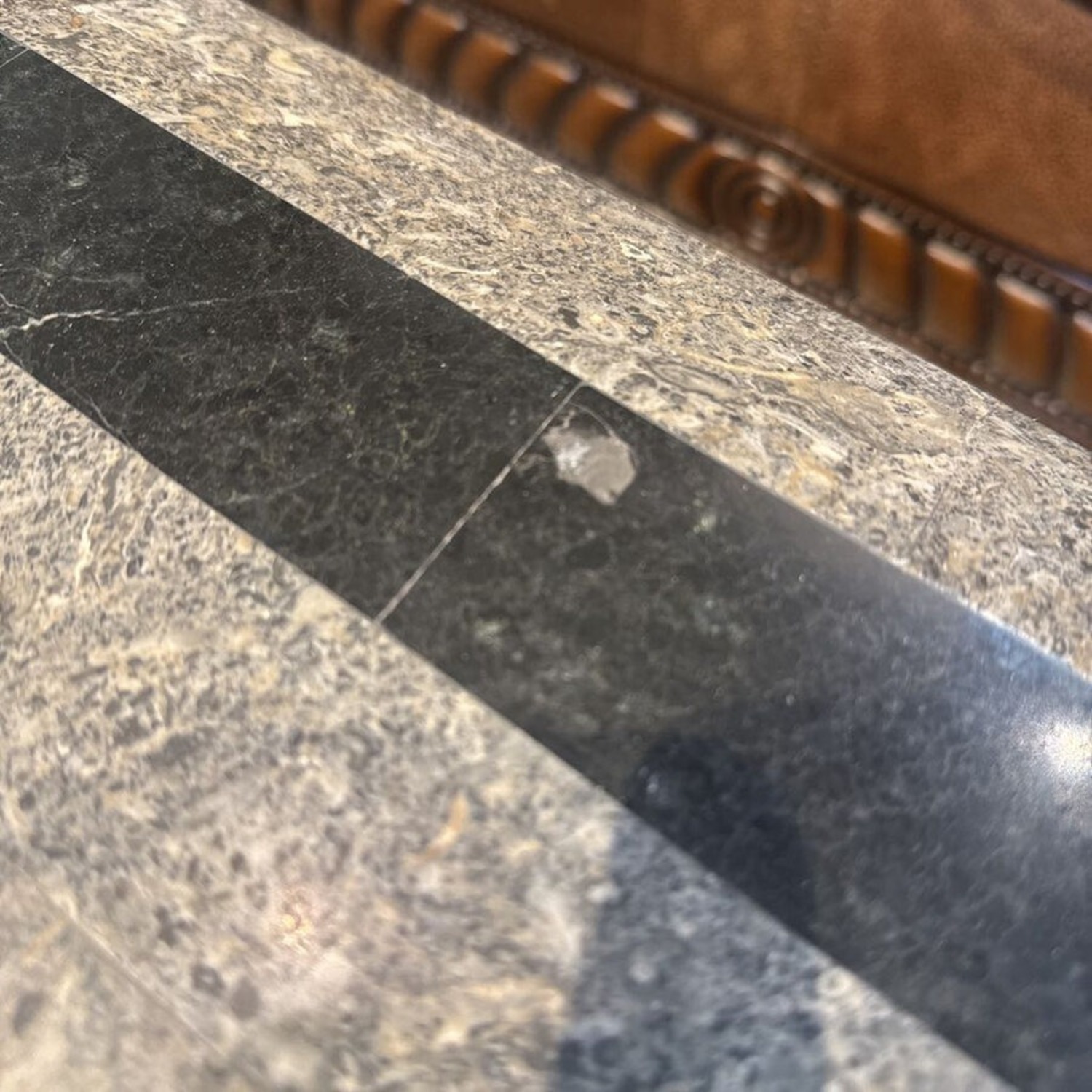 Modern Rectangular Faux Stone Top Coffee Table - image-5