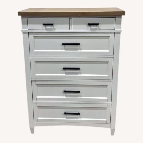 Used Americana Modern Cotton 6 Drawer Chest Dresser for sale on AptDeco