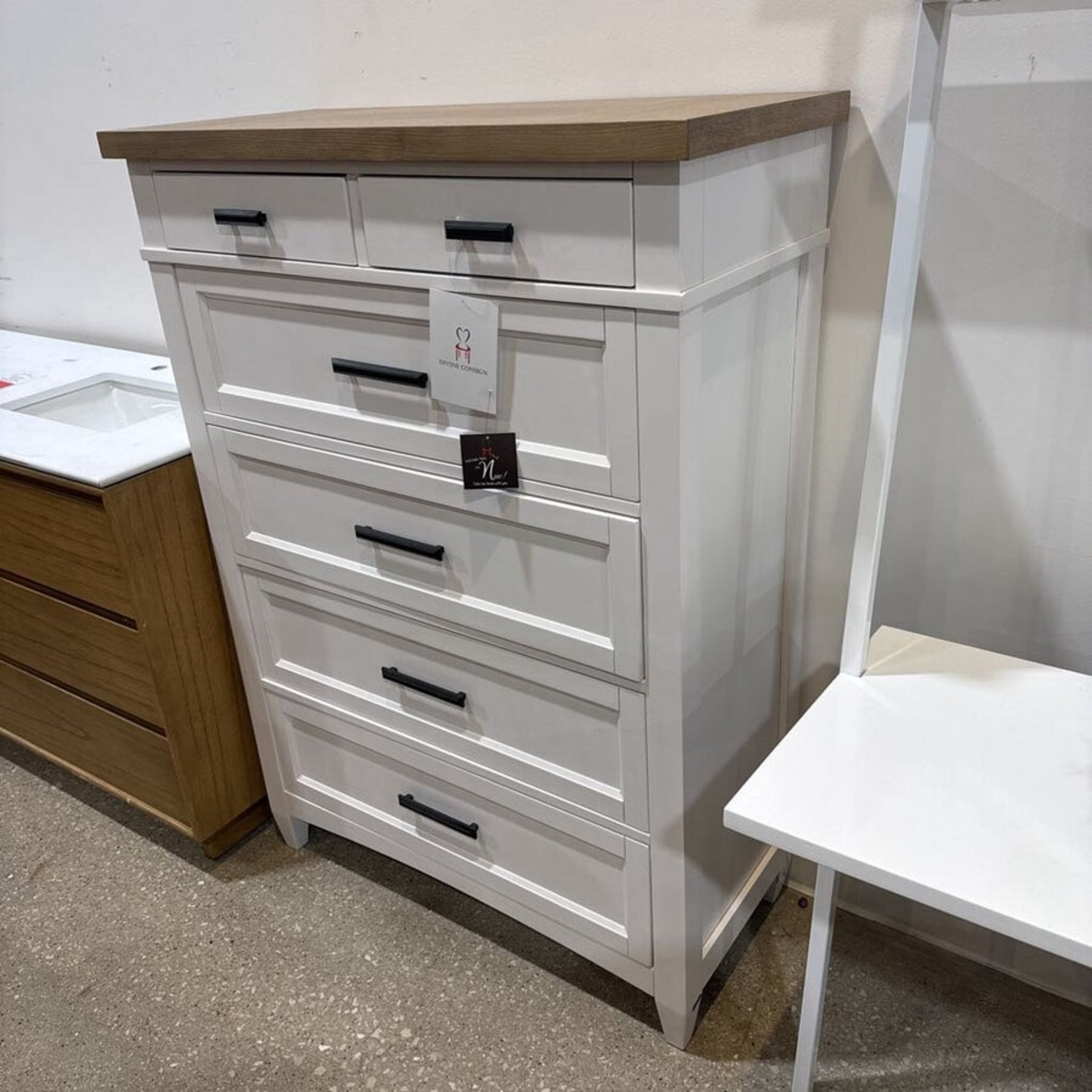 Americana Modern Cotton 6 Drawer Chest Dresser - image-2