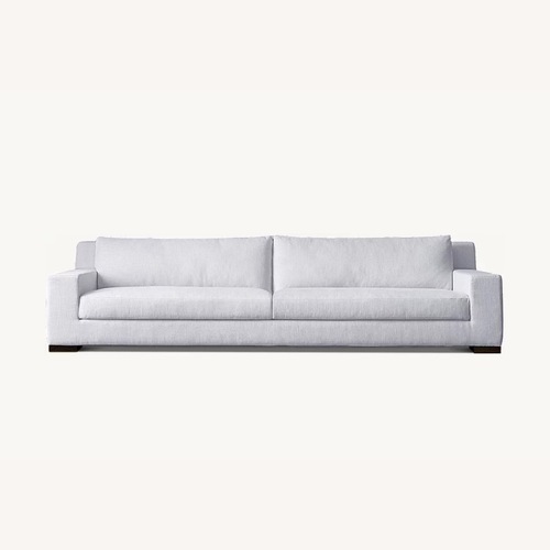Used Restoration Hardware White Fabric 2 Seater Sofa for sale on AptDeco