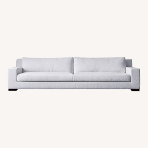 Used Restoration Hardware White Fabric 2 Seater Sofa for sale on AptDeco