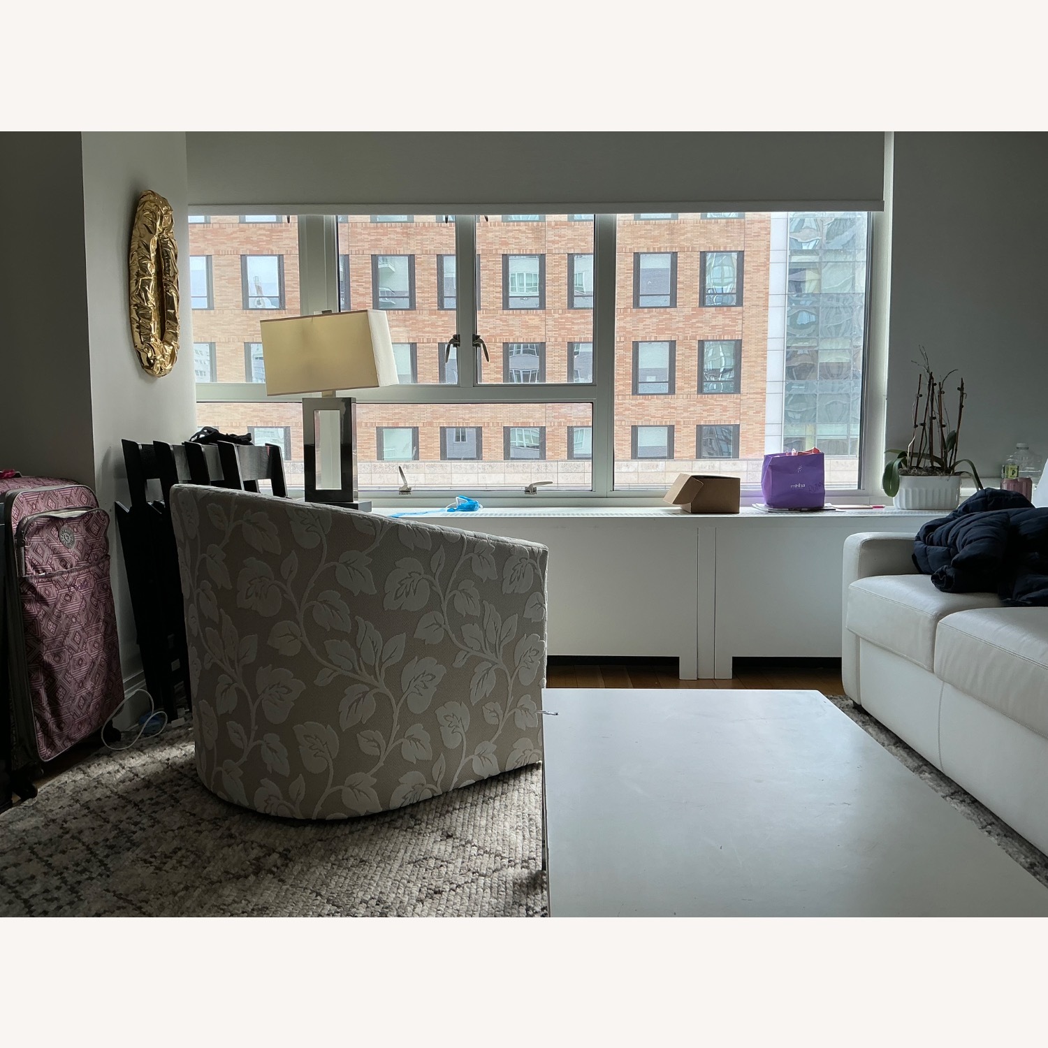 Robert Allen Design Light Gray Accent Chair - image-3