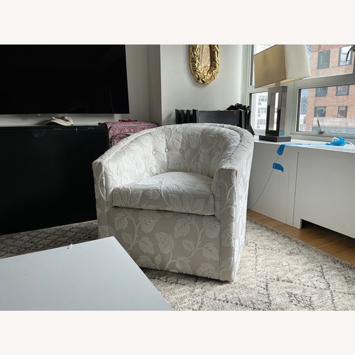 Used Robert Allen Design Light Gray Accent Chair for sale on AptDeco