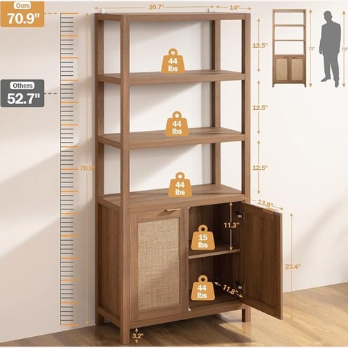 Used Amazon Natural Wood Bookcase for sale on AptDeco