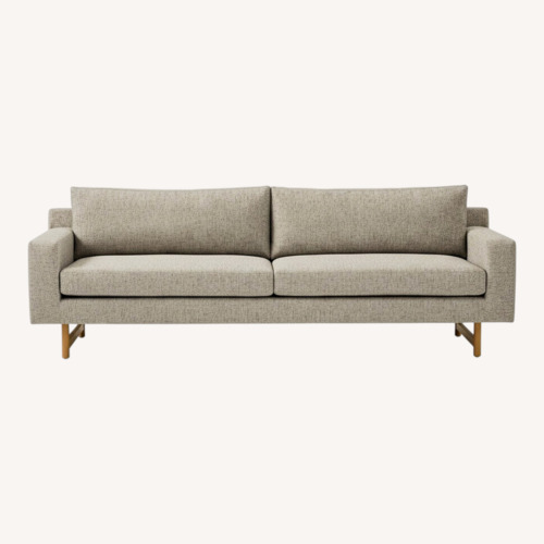 Used West Elm Eddy Light Gray Fabric 2 Seater Sofa for sale on AptDeco