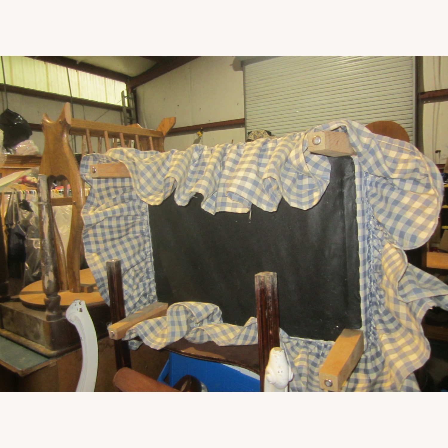 Vintage/Antique Fabric Ottoman - image-7