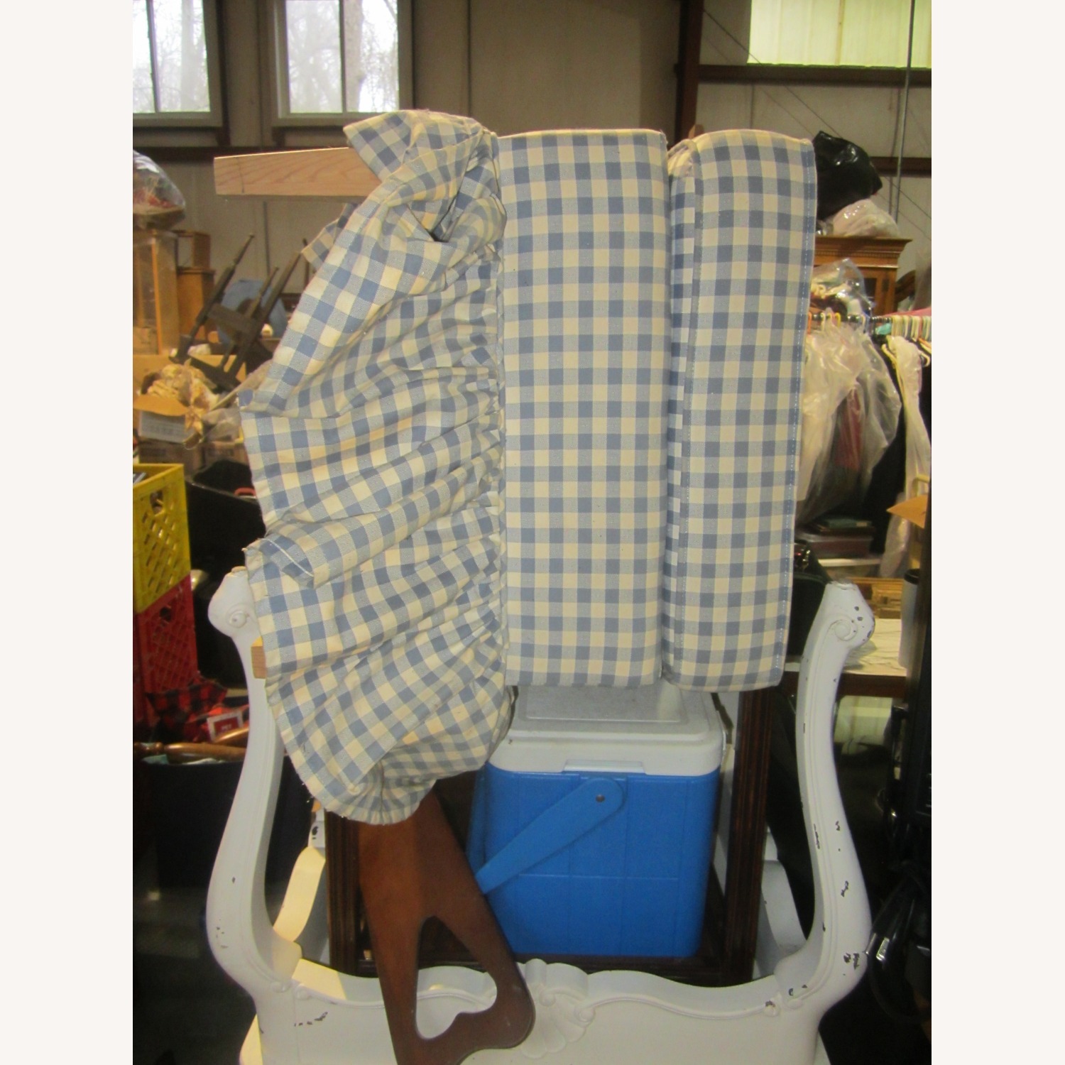 Vintage/Antique Fabric Ottoman - image-8