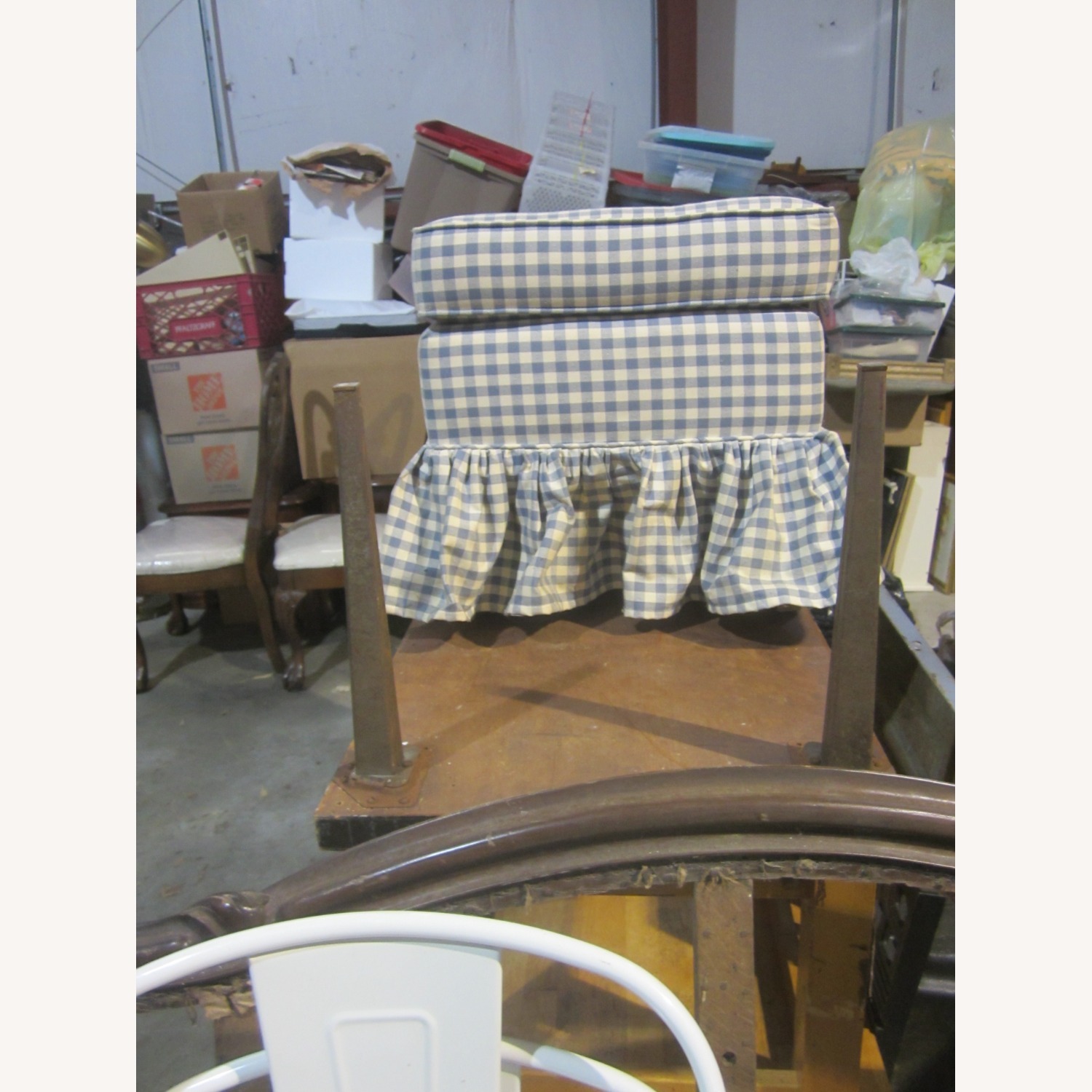 Vintage/Antique Fabric Ottoman - image-4