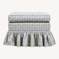 Vintage/Antique Fabric Ottoman