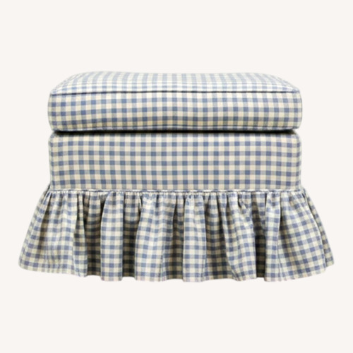 Used Vintage/Antique Fabric Ottoman for sale on AptDeco