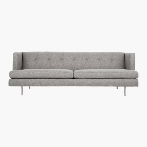 Used CB2 Avec Dark Gray Fabric 3+ Seater MCM Sofa for sale on AptDeco
