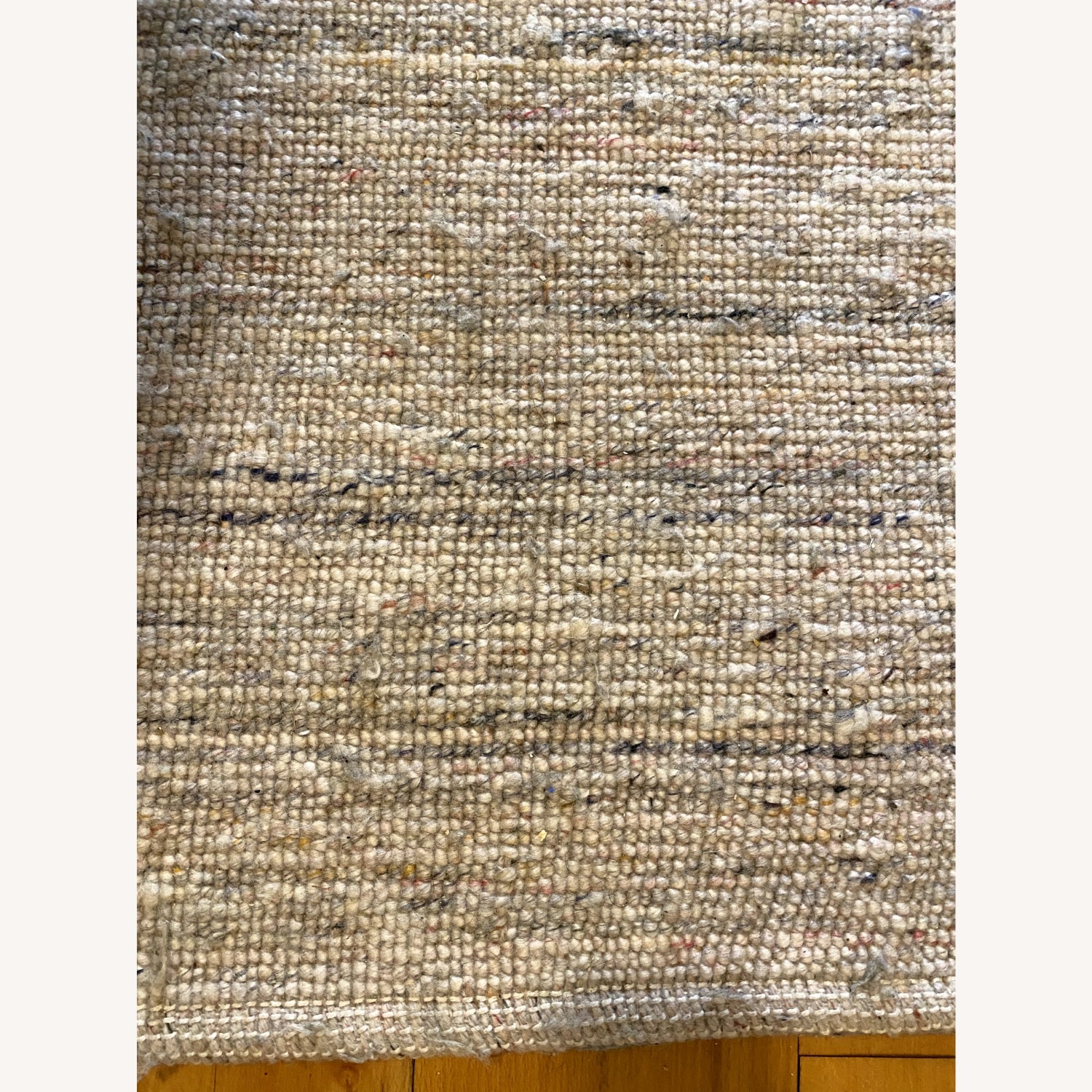 Hay Crayon Rug White Wool Blend Area Rug 6' x 9' - image-3