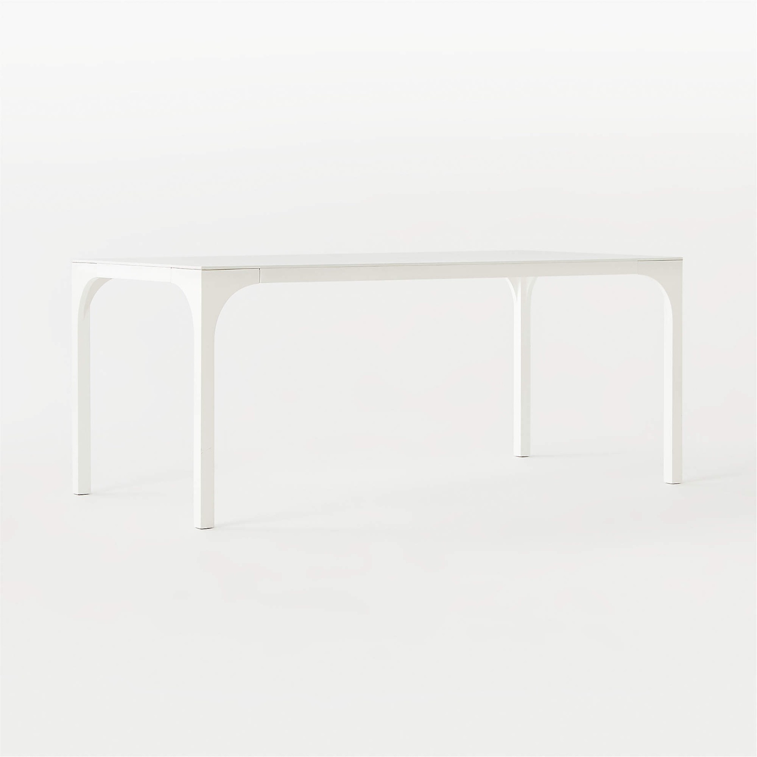 CB2 Aqua Virgo 72" Rectangular White Dining Table - image-4