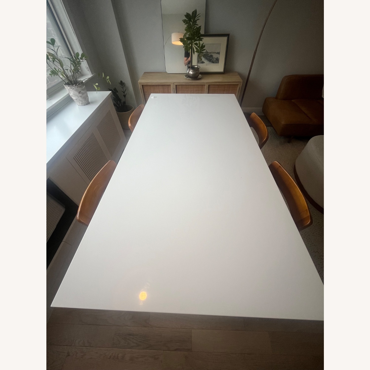 CB2 Aqua Virgo 72" Rectangular White Dining Table - image-3