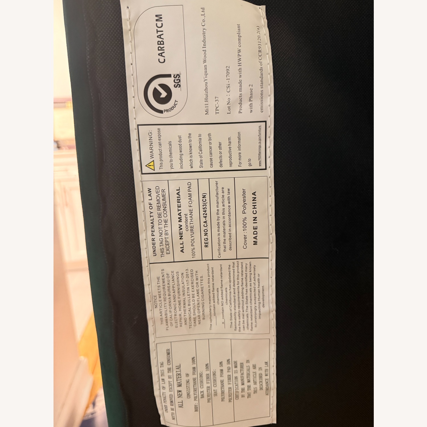 Vintage/Antique Green Loveseat - image-4