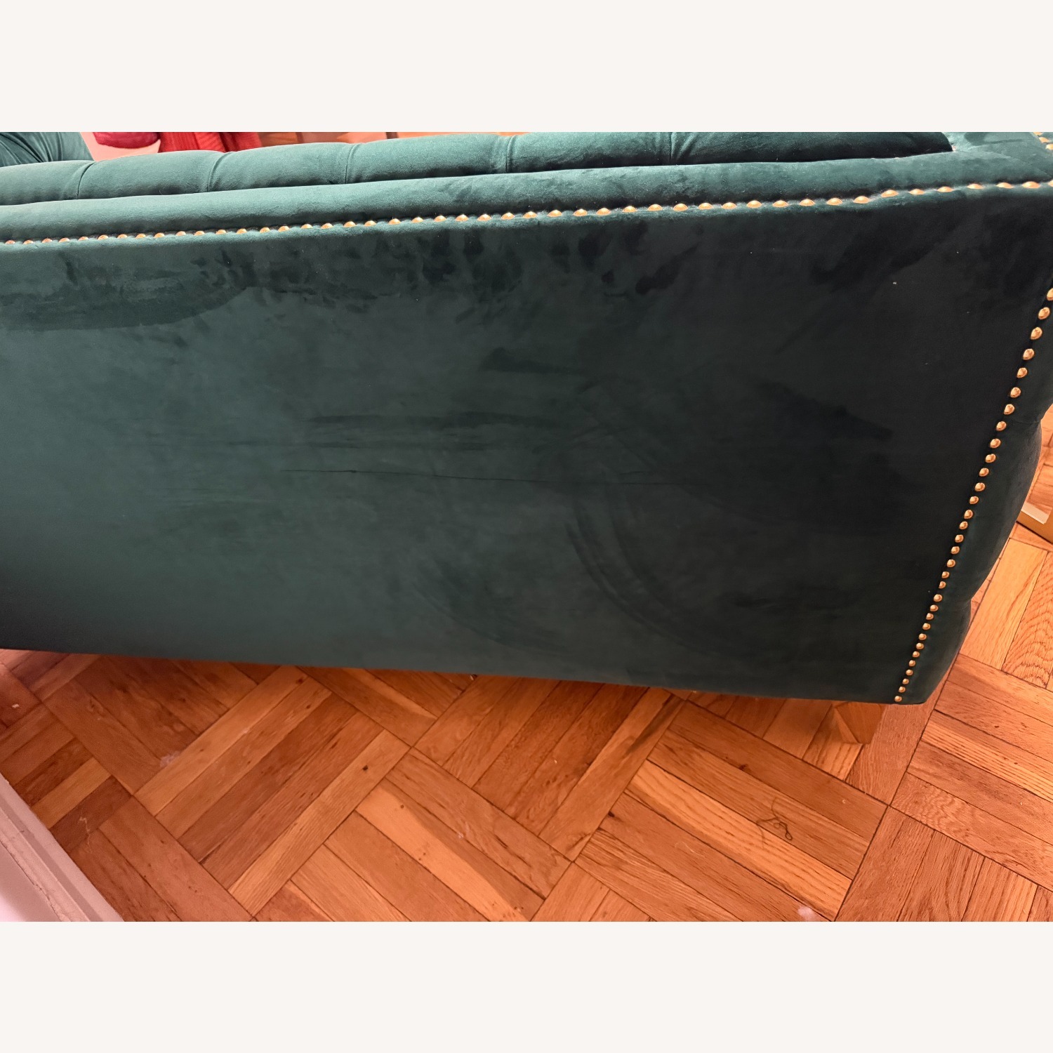 Vintage/Antique Green Loveseat - image-2