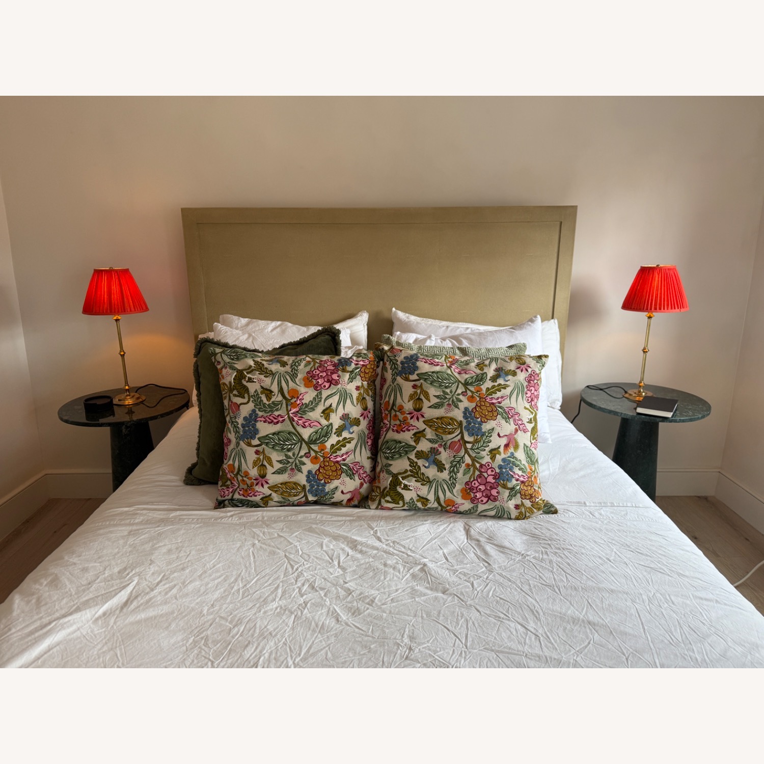 Restoration Hardware Graydon Shagreen Panel Bed - image-2