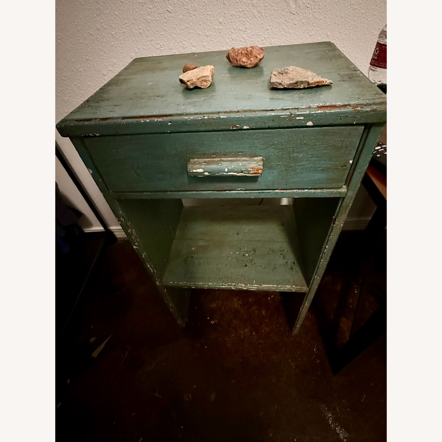 Vintage/Antique Blue Wood Desk - image-4