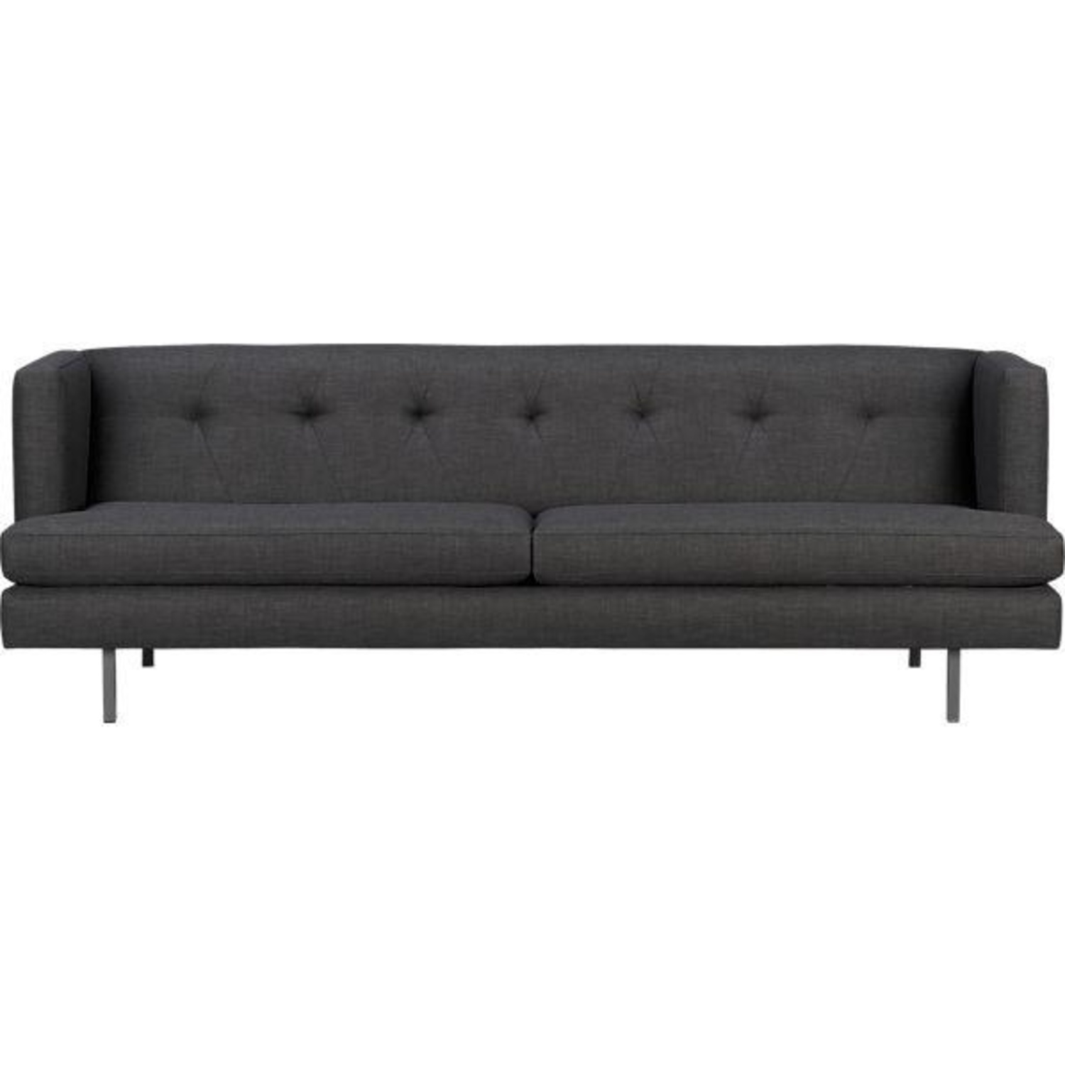 CB2 Avec Dark Gray Fabric 3+ Seater Sofa - image-4