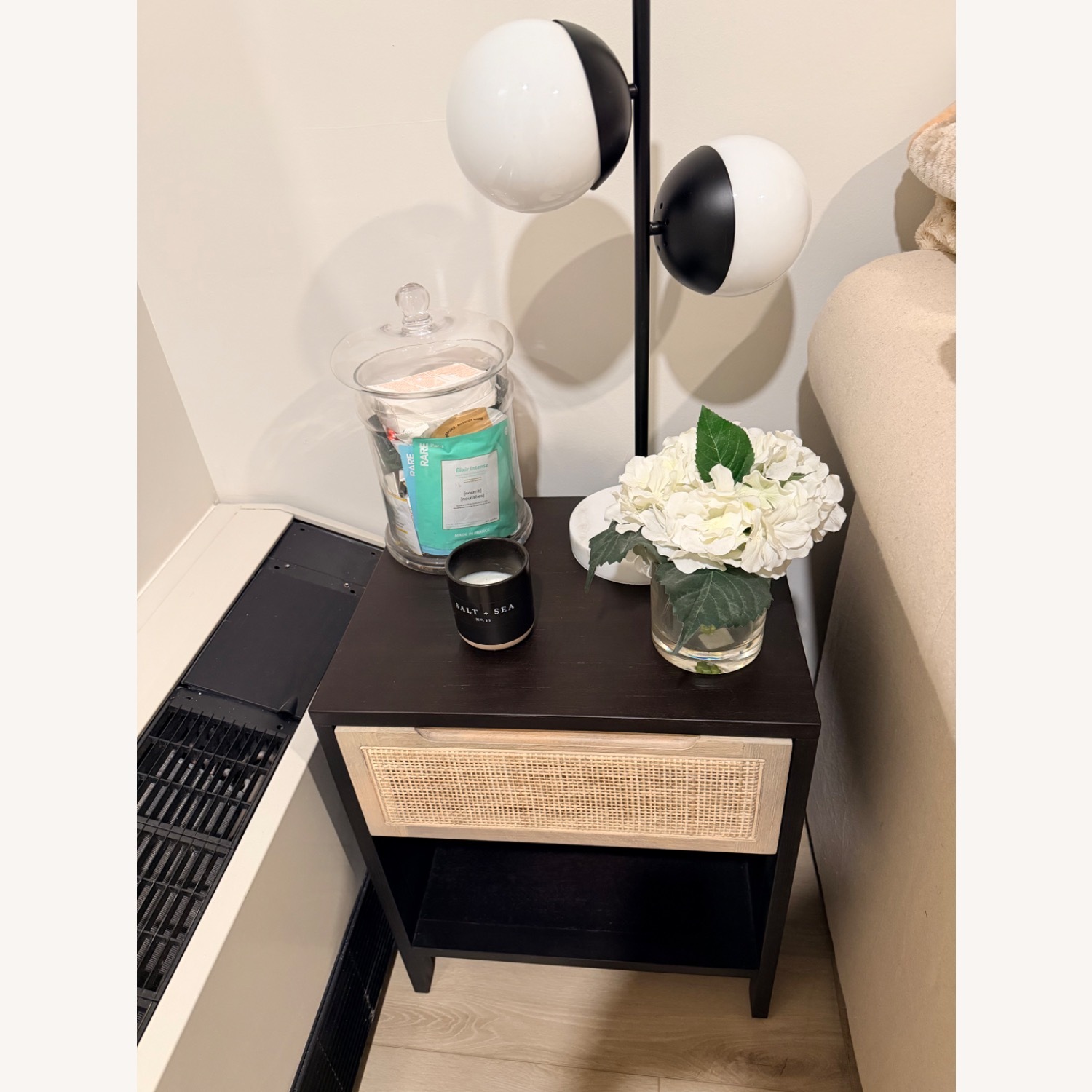 West Elm Yvette Woven Black Wood Dresser - image-3