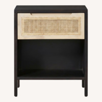 West Elm Yvette Woven Black Wood Dresser