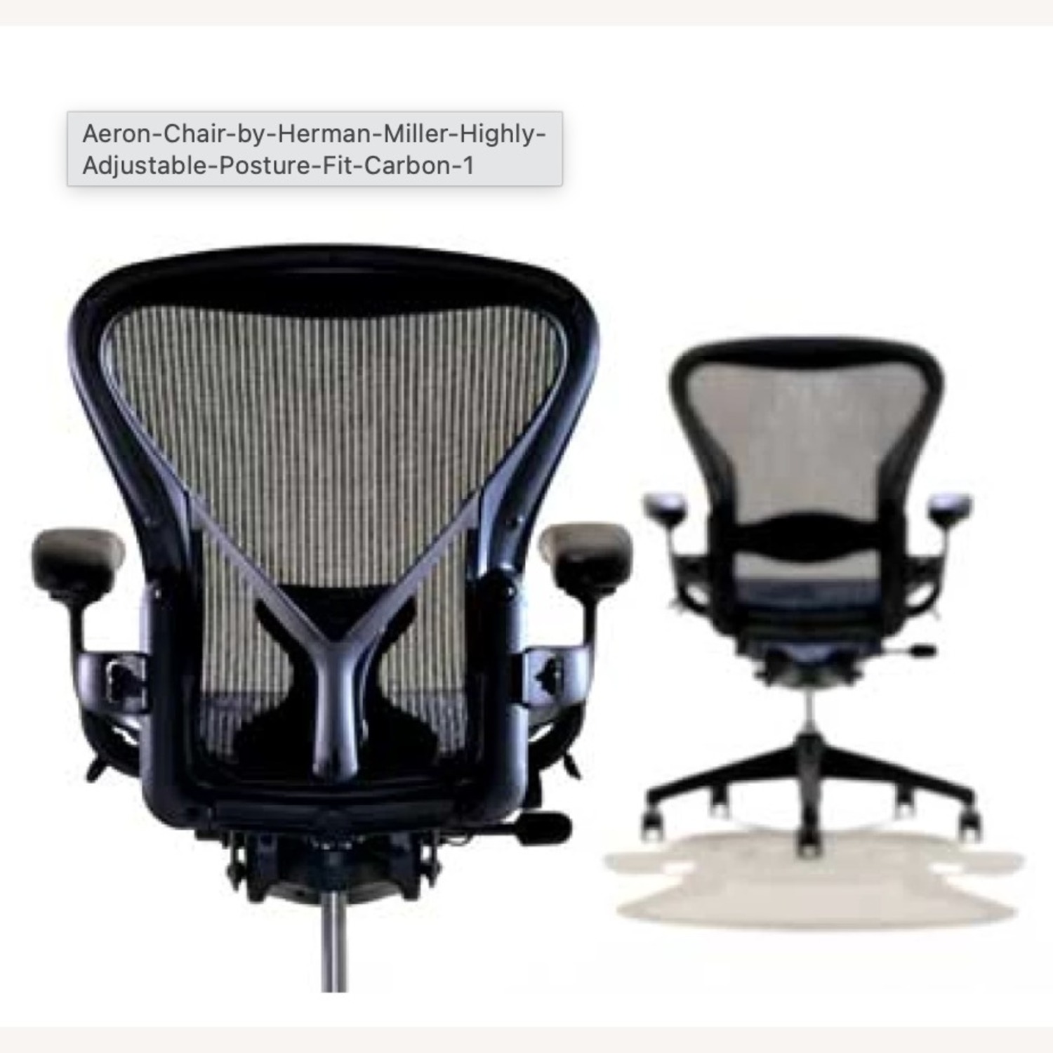 Herman Miller Aeron Chair Black Office Chair - image-5