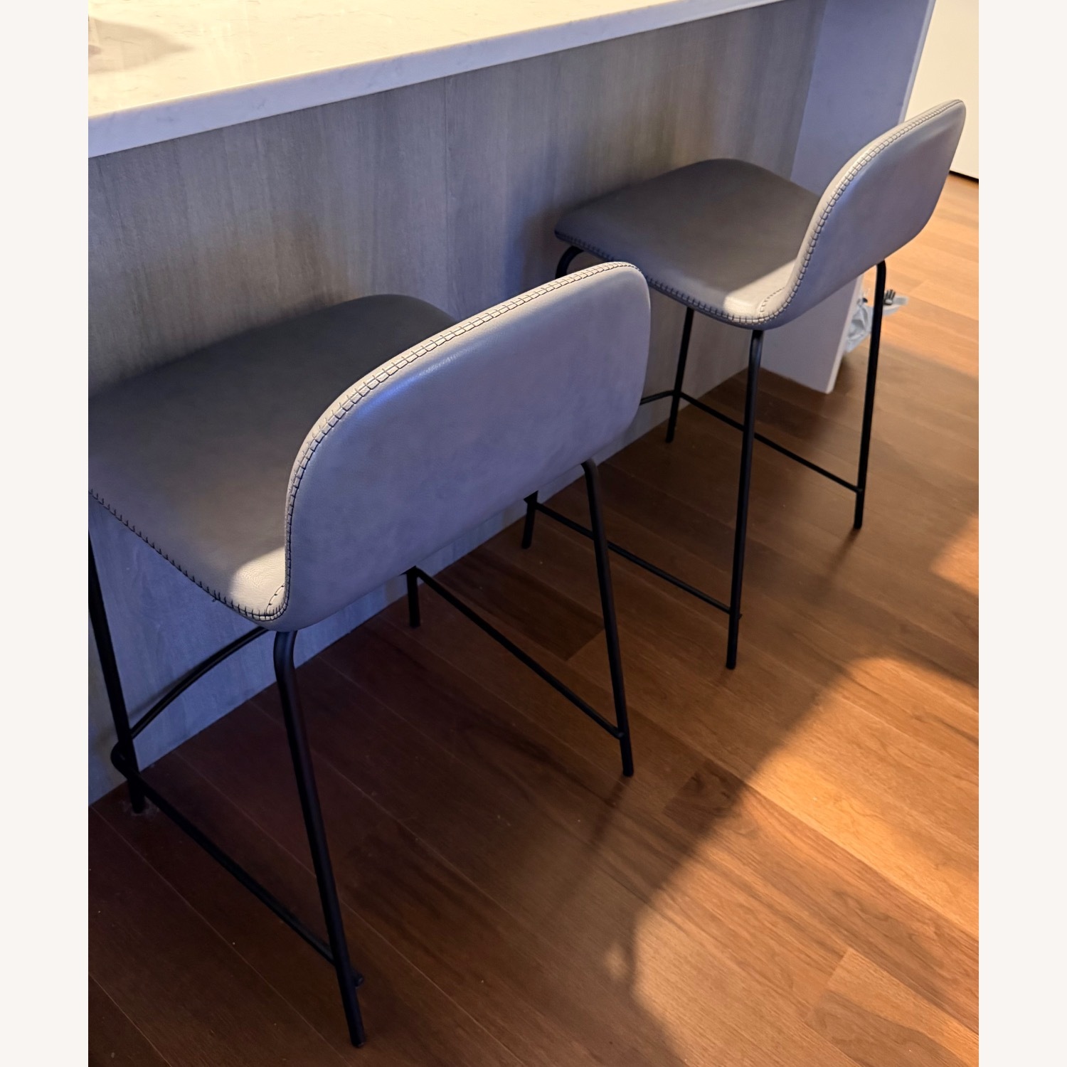 CB2 Primitivo Grey Counter Stools (2) - image-2