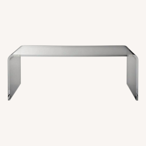 Used CB2 Peekaboo 44" Acrylic Tall Coffee Table for sale on AptDeco