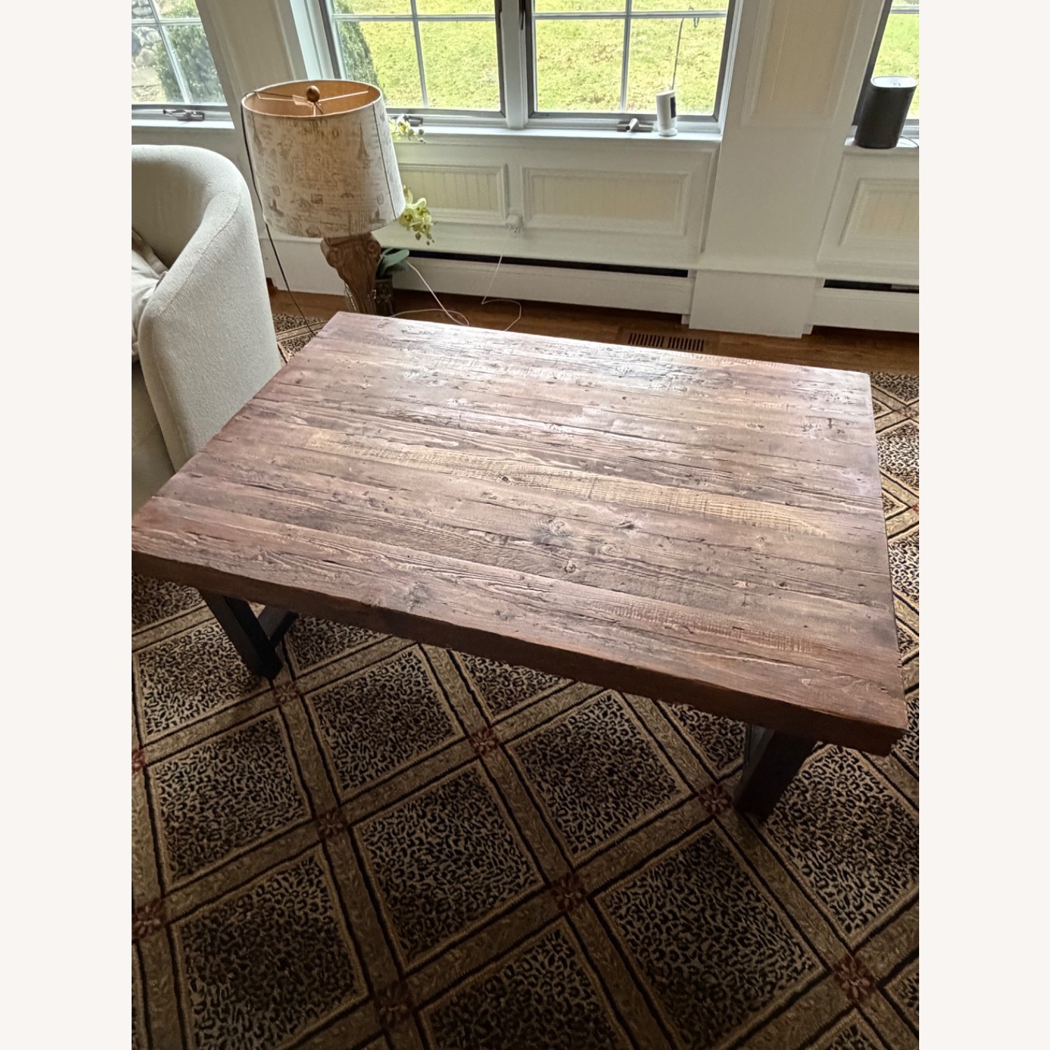 Pottery Barn Griffin Rustic Wood Coffee Table - image-1