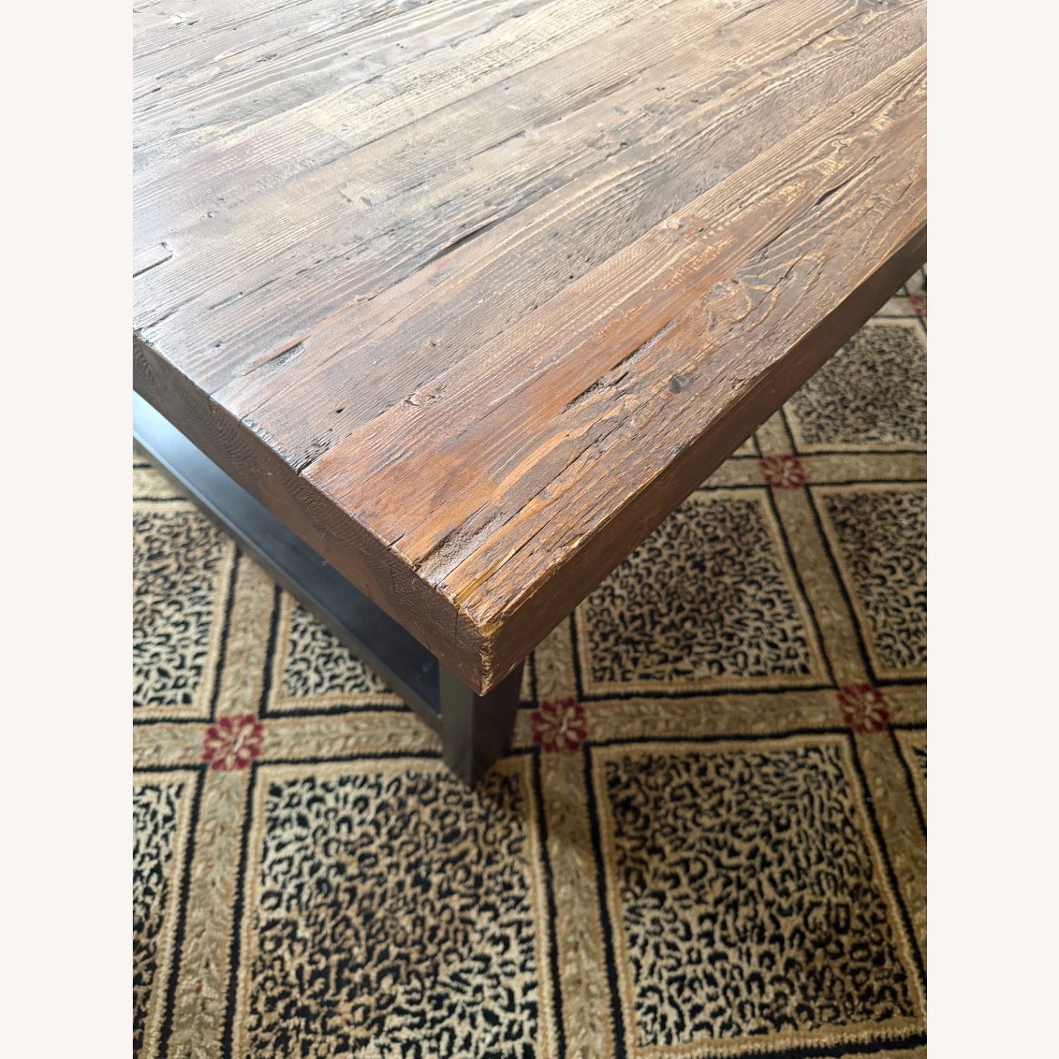 Pottery Barn Griffin Rustic Wood Coffee Table - image-4